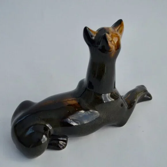 Vintage MCM Doberman Ceramic Figurine Brazil 4166 - Picture 3 of 5